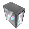 Caja Gaming Darkflash DRX70 Negro / ATX / Cristal templado / USB 3.0 / Type-C / Incluye 4 Fan RGB