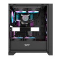Caja Gaming Darkflash DRX70 Negro / ATX / Cristal templado / USB 3.0 / Type-C / Incluye 4 Fan RGB